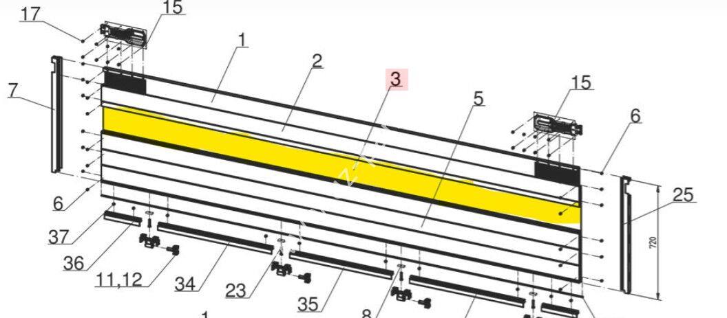 Schmıtz yan kapak profili , 313,4 cm 1248748