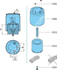KRONE Dorse BPW Dingil Süspansiyon Körüğü Yeni Model , 05.429.44.04.0, 0542944040, 515136900, 05.429.43.90.0,0542943900