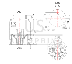US Krone Gigant Dingil Süspansiyon Körüğü Komple 27003 KP ,515069174 , 709377003