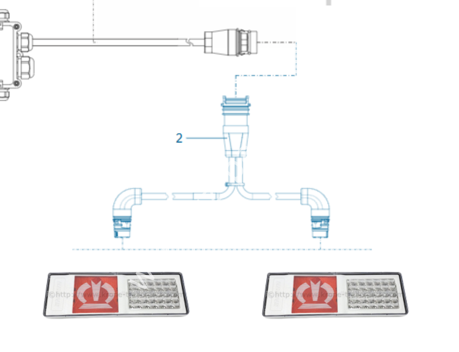 Krone Stop Lamba Kablosu tesisatı Sağ Sol 515136774