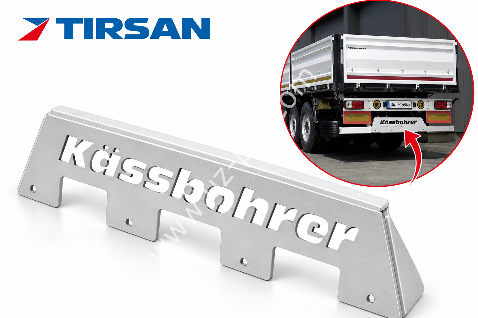 TIRSAN KASSBOHRER Etiket Tampon için Aliminyum , Yazılı Lazer Kesim ET05006