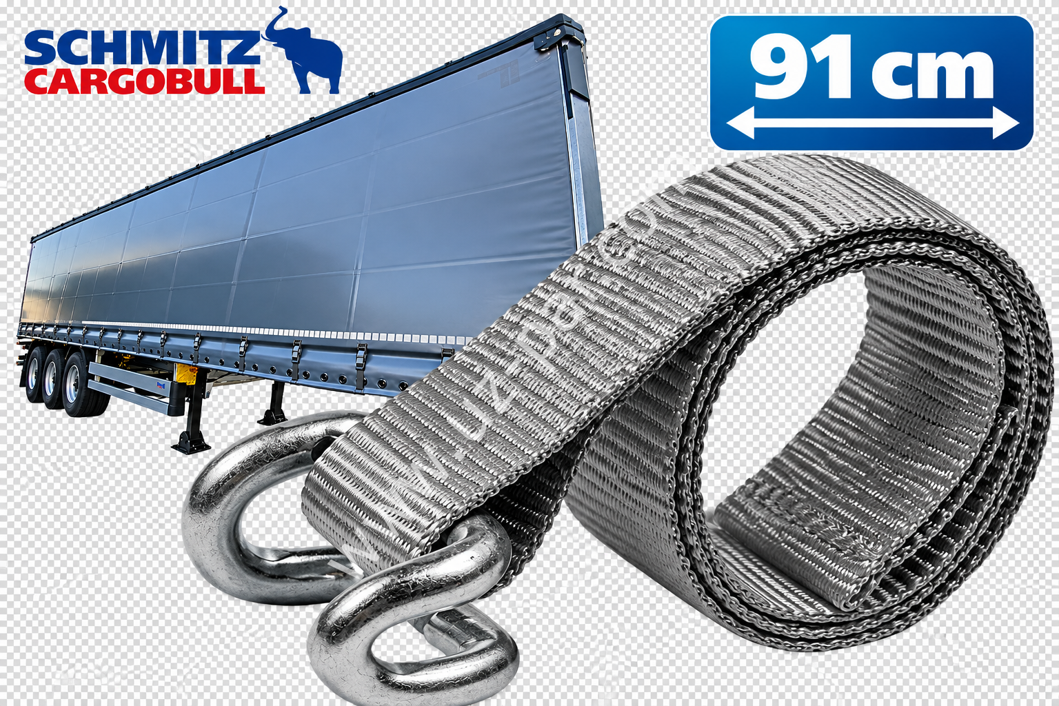 SCHMITZ Branda Halatı 91 cm Kancalı Kayış Orijinal  1239819