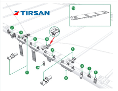 Tırsan çatı Krosu yan taşıyıcı mevzuatlı CT00473, 21239800027