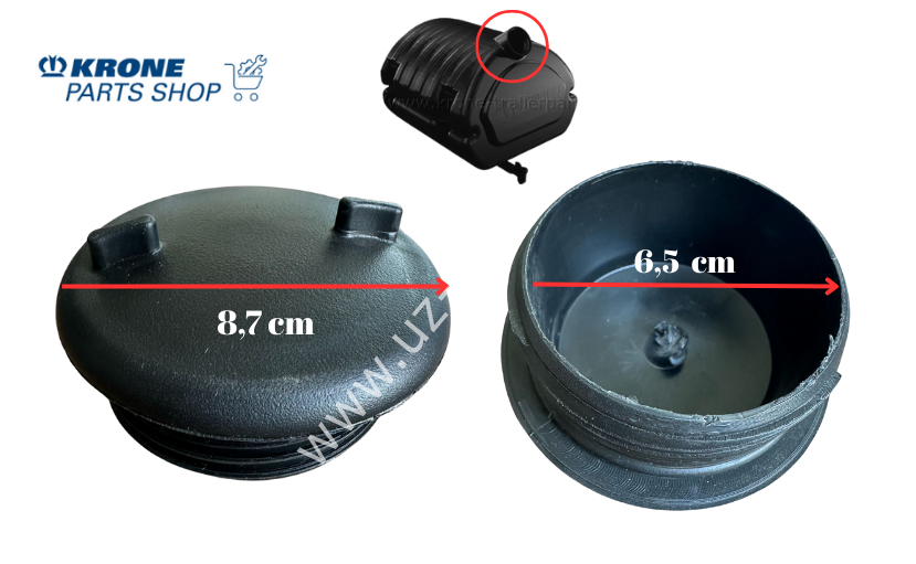 Krone Su Tankı Kapağı Orjinal ,  Su Deposu Kapağı 6,5 cm ağız çap 550001710