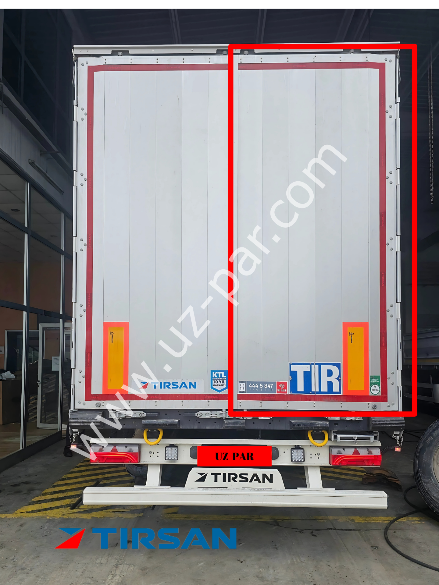 Tırsan arka kapı alüminyum 2780 sağ AK32048