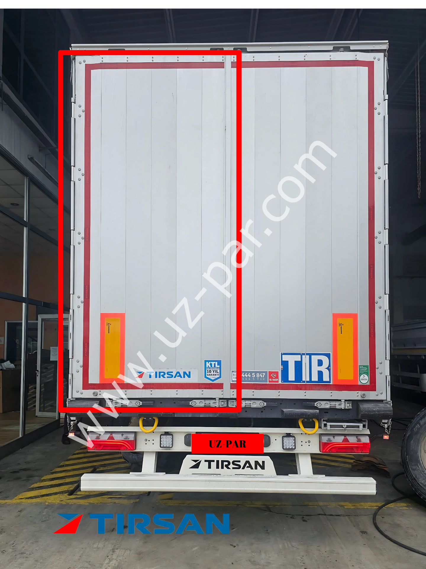 Tırsan arka kapı alüminyum 2780 sol AK31919