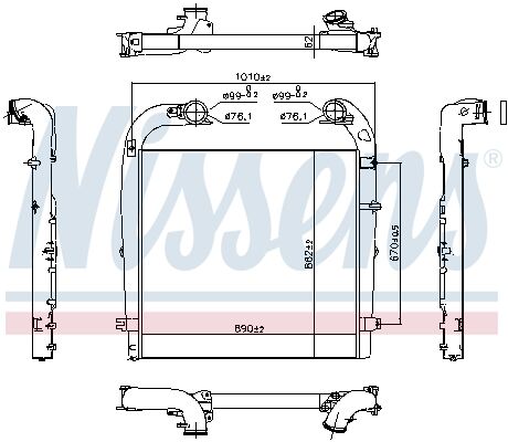 İntercooler Scania DC13 400/440/480 CR Euro 5 1900501 SCANIA