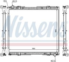 Nissens su Radyatörü 64067A Scania CR 380/420/470/500HP	 10570485, 1527653, 1741588, 1769997, 1784616