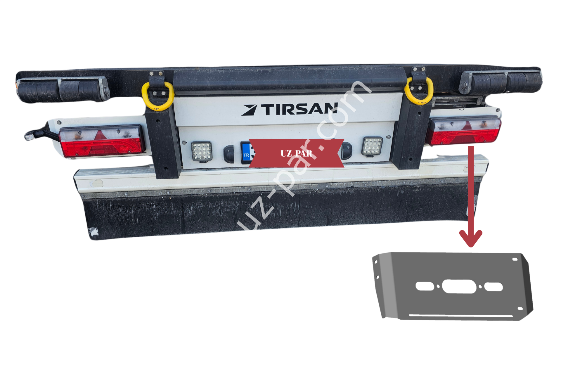 Tırsan frigo aydınlatma sacı sağ alüminyum BC04213