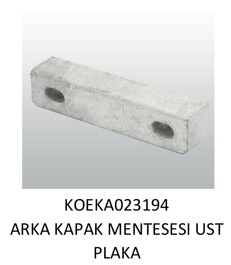 KOLUMAN ARKA KAPAK MENTEŞESİ ÜST PLAKA KA023194