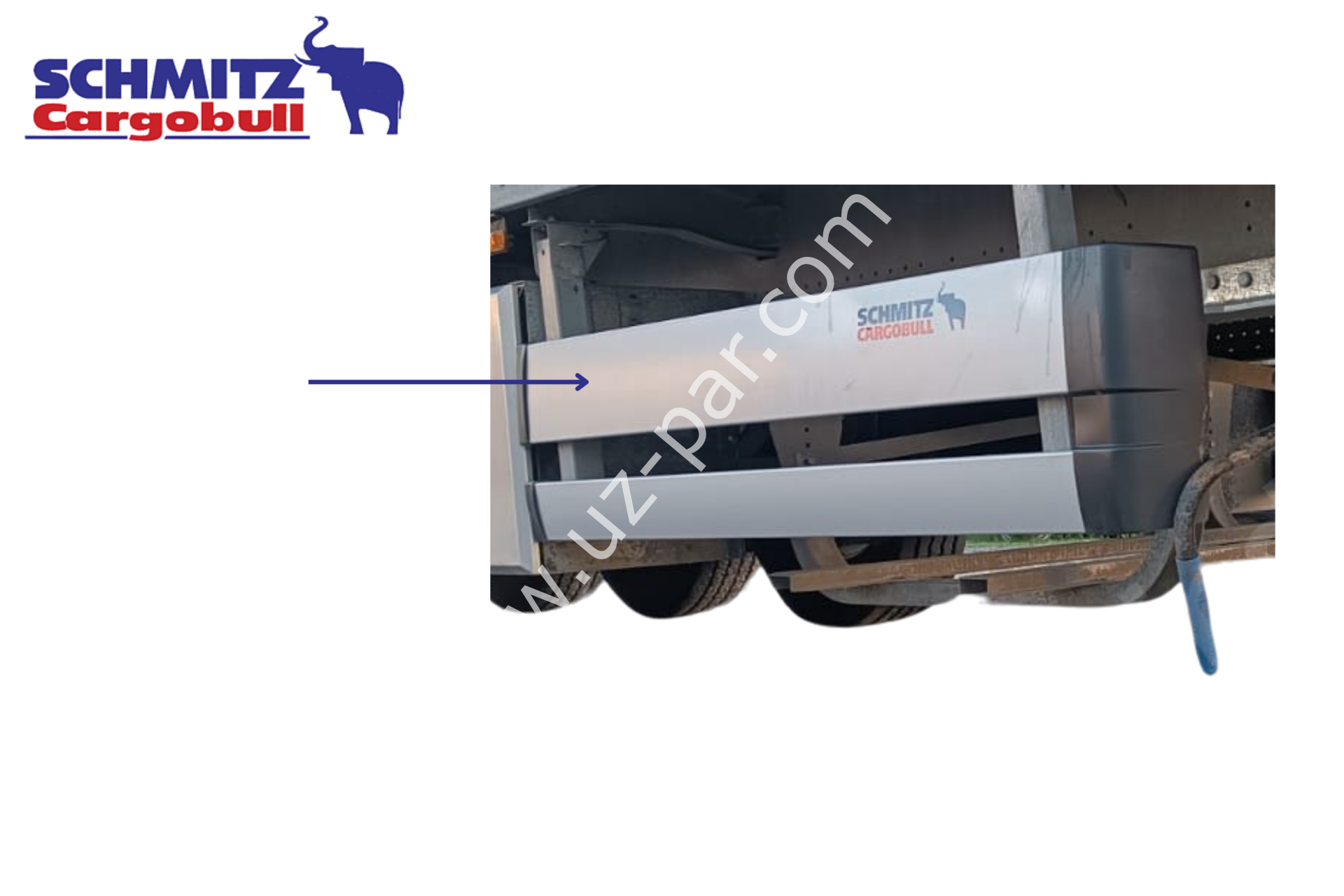 SCHMITZ Bisikletlik Yan Koruma Üst 2800x200 mm 1490958 , 1372153