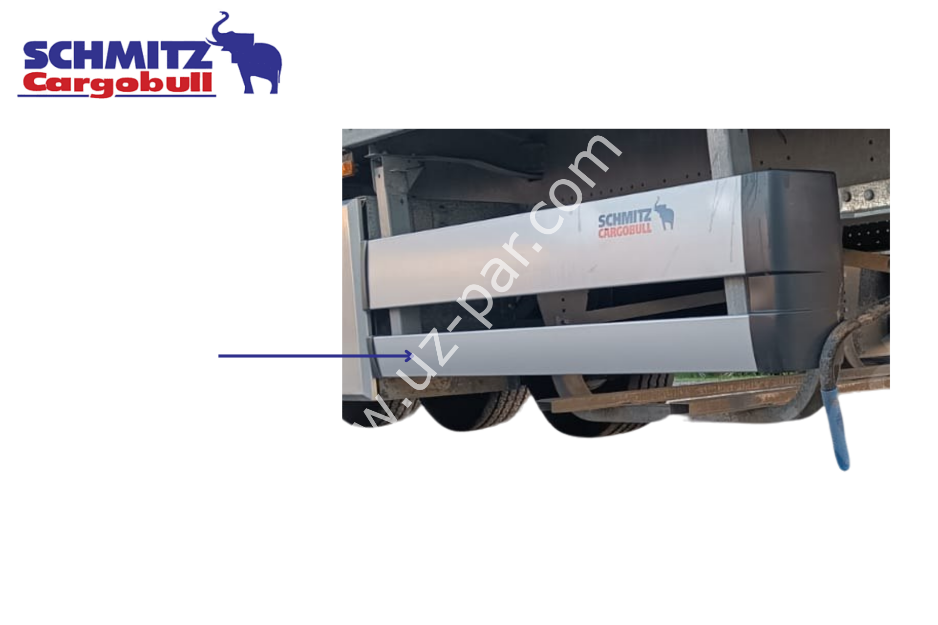 SCHMITZ Bisikletlik Yan Koruma Alt 120x2800 mm 1372154