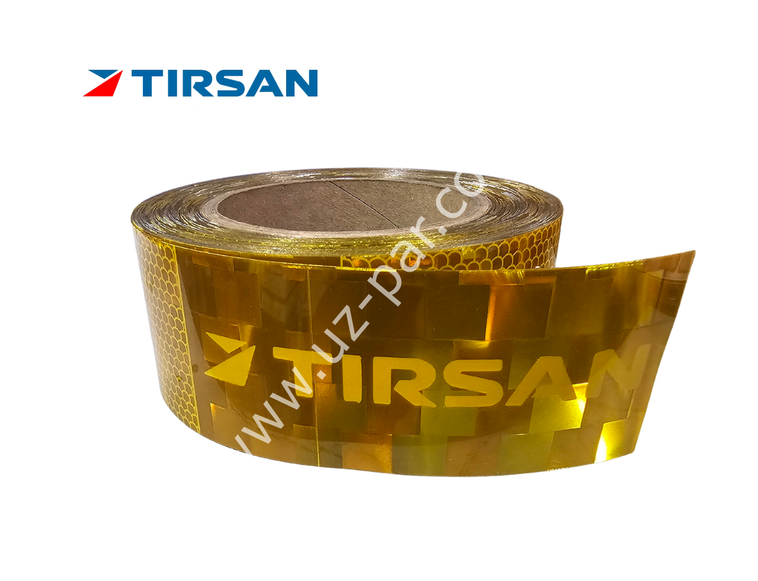 Tırsan şerit reflektör sarı  yeni logo 1 metre ET01152