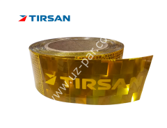Tırsan şerit reflektör sarı  yeni logo 1 metre ET01152