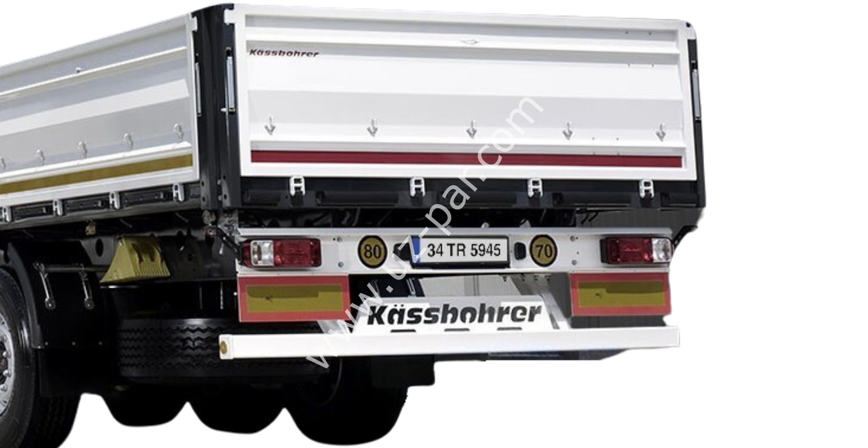TIRSAN Kassbohrer Arka Kapak Sac , Boyalı KG00741