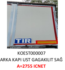 KOLUMAN ARKA KAPAK GAGA KİLİT SAĞ 2755 MM ST000007