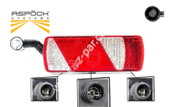 Aspöck Ecoled stop lambası sol tamamı ledli boynuzlu 25-3820-517,