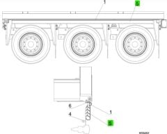 Schmitz Antisprey Üç Teker Üstü Çamurluk  4.2 metre 292432