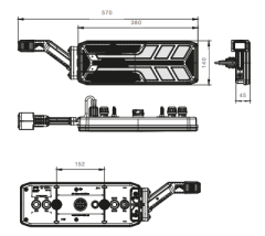 Aspöck Ecoled III stop lambası sağ boynuzlu 25-4122-037