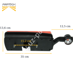 Aspöck ecopoint II stop lambası sol boynuzlu  25-2810-507