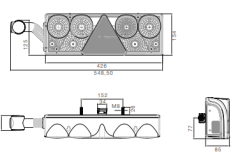 Aspöck europoint II stop lambası sol boynuzlu 25-6011-517