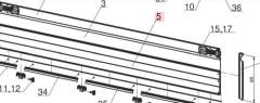 Schmıtz yan kapak profili alt 313,4 cm  1290742