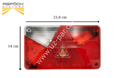 ASPÖCK Multipoint V LED Stop Lambası Sol 24-8504-717