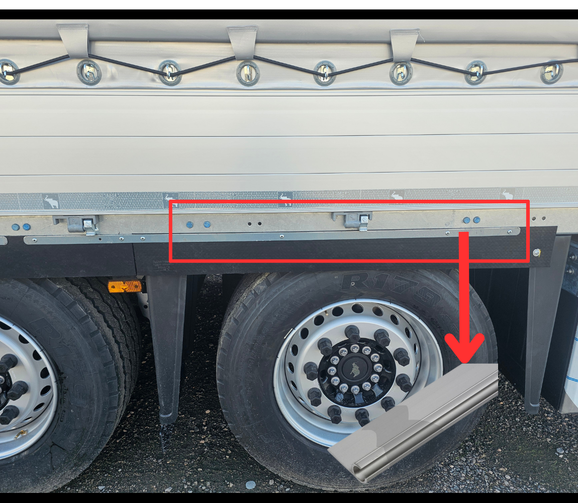 Schmıtz yan antisprey çamurluk profili 360 cm 711939, 1022947