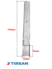 Tırsan dikey kilit kutu profili PR04044