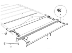 TIRSAN Çatı Atkı Profili 218,5 cm CT00479