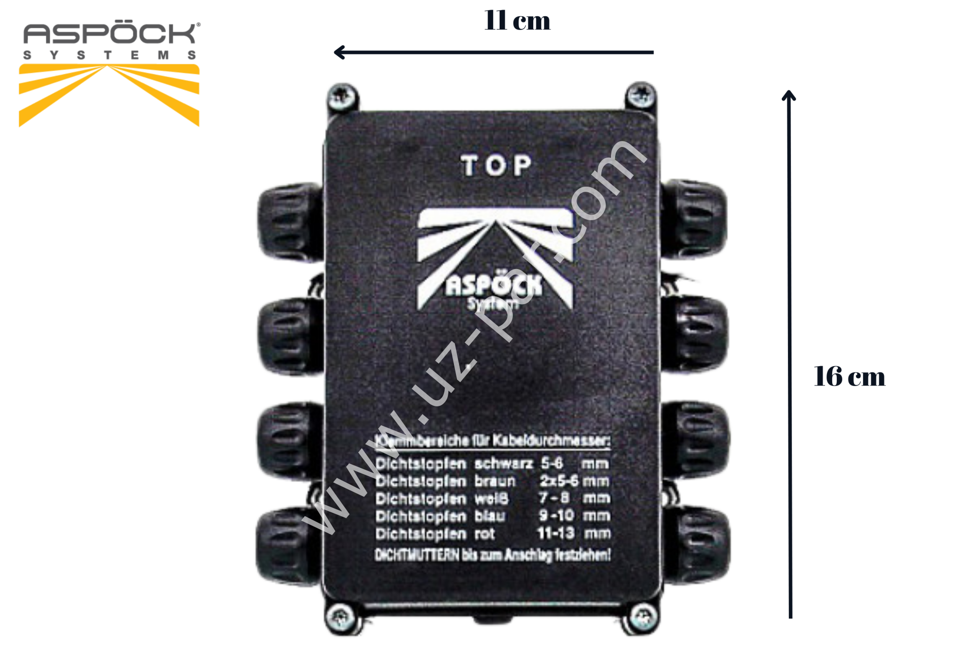 Aspöck arka buat kutusu tek katlı 68mm 76-5100-047