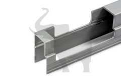 Schmitz alüminyum kapak yan profil sol eloksalli 62 cm 374748, 349675
