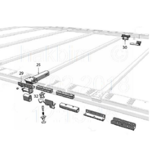 Tırsan çatı rayı kilitleme pimi MY00238