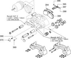 Bpw disk fren balatası 09.801.08.15.1 , 0980108151