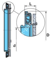 BPW Teker Keçesi ECO 1-2, 02.5664.74.00 0256647700