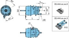 Bpw imdatlı fren körüğü 16X24 BPW ORJ 05.444.40.01.3, 0544440013