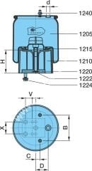 BPW Süspansiyon körüğü orj komple 940 05.429.43.21.0 0542943210
