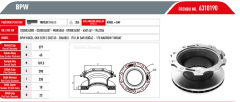 BPW FRENBU FREN DİSKİ KÖGEL BPW 308834087,3088344080 ED07006 6310190