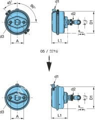 Bpw dingil kaldırma körüğü 36 lık 05.444.10.37.0, 0544410370