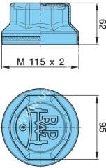 Bpw porya kapağı 2 adet 03.212.23.09.0, 0321223090