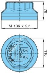 Bpw porya kapağı eco plus 9 ton  03.212.25.31.0 0321225310 136X2