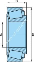 Bpw 9 Ton Teker Rulmanı 32310 2521 ön 02.6406.50.00