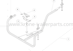 Krone Stepne yuvası sıkma kolu - 505366527