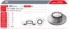 SAF SCHMITZ FREN DİSKİ MİDİLLİ EKERSAN 04079001801 1118535   ED07018