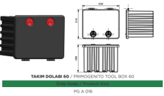 NEVPA Dorse takım dolabı 60 lık PG A 016
