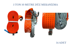 Spanzet Düz Mekanizmalı 5 Ton 10 Metre 14 adet