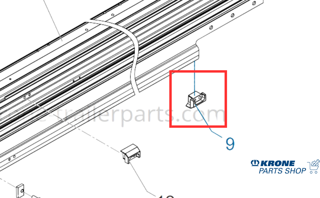 Krone Orta Dikme Kaydırma Çatı durdurucu 515081604 50 adet