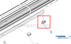 Krone Orta Dikme Kaydırma Çatı durdurucu 515081604 50 adet