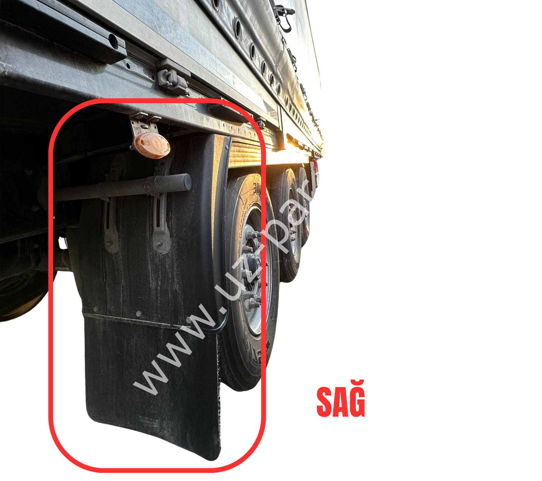 TIRSAN Çamurluk SAĞ Teker Arkası Komple 81 cm (kelepçeli) CA00776
