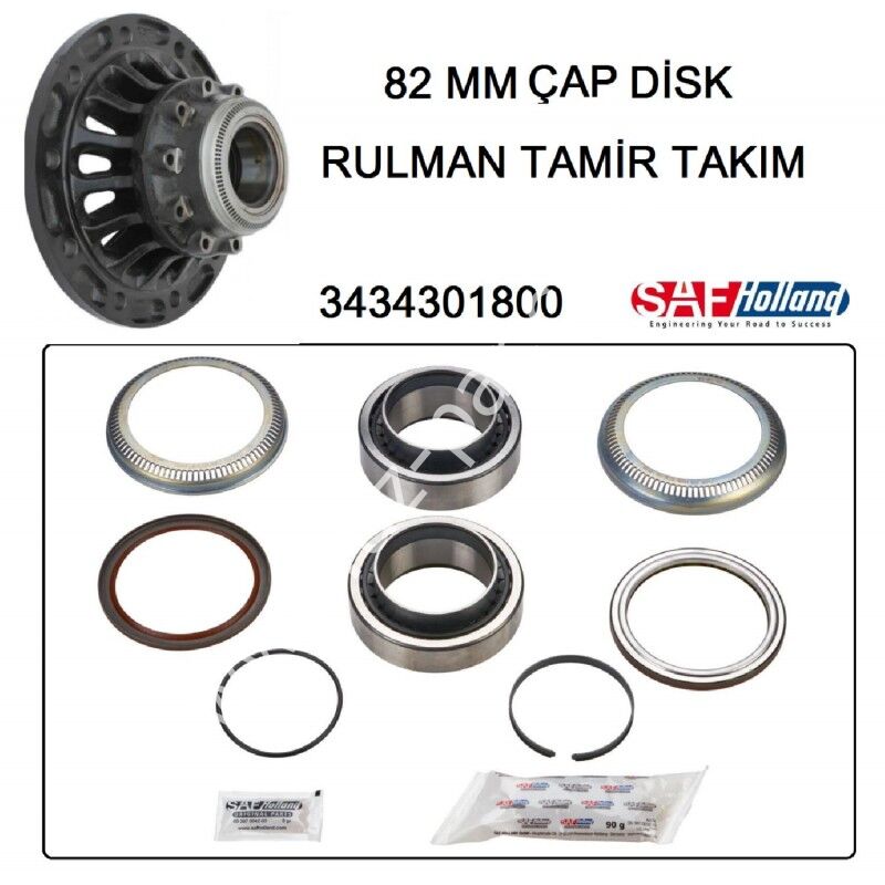 SAF Porya Rulman Seti orjinal 82mm 03434301800